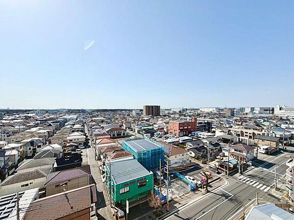 9階からの眺望です、遠くまで見渡すことができます