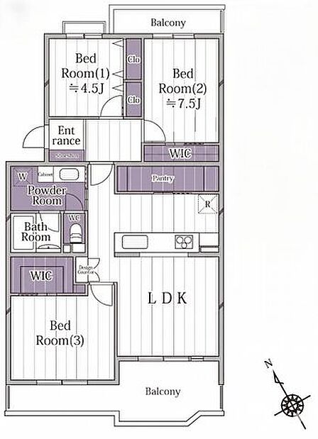 間取り図、図面では伝わらない空間の広さを、現地でご体感ください。
