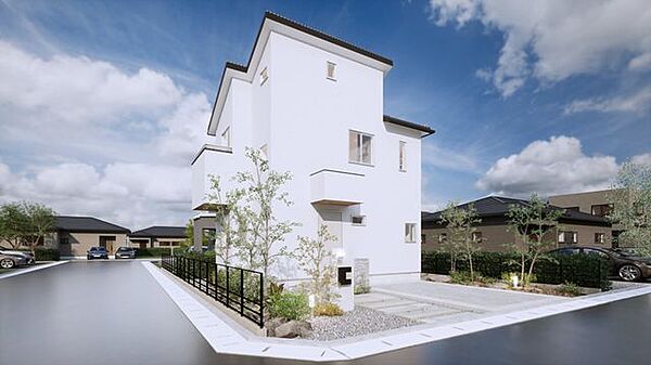 建物プラン例　建物価格：1660万円　建物面積：55ｍ2　別途、外構費用が発生します