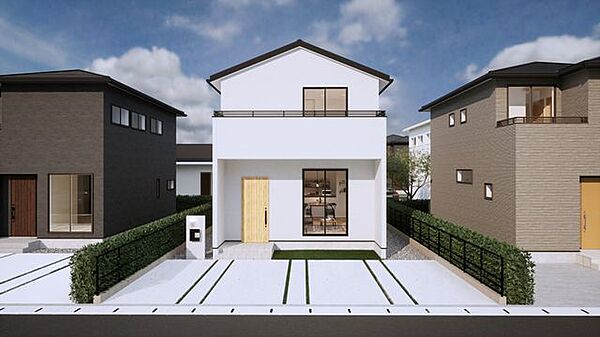 建物プラン例　建物価格：2260万円　建物面積：84ｍ2　別途、外構費用が発生します