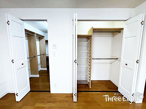 全てのお部屋に収納スペースが付いています！それぞれが大容量ですので、ご家族それぞれのお品物を綺麗に大切に保管しておくことができます♪これだけの収納力があれば、安心してお引越しできますね！