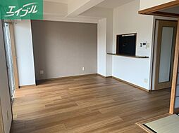 グリーンビレッジ北方 2階2LDKのリビング/ダイニング