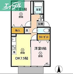 間取図画像 2DK