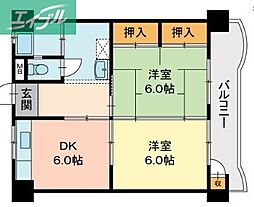 間取図画像 2DK