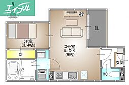 間取図画像 1LDK