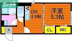D-roomLuxury2nd 1DKの間取図画像