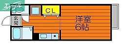 コーポ下伊福3 1階/-