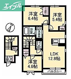 ウィステリア学南　Ｂ棟 2階