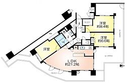 フィレール西神南2番館 3LDKの間取図画像