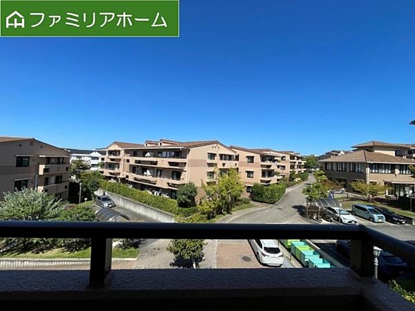 バルコニーからの眺望です！