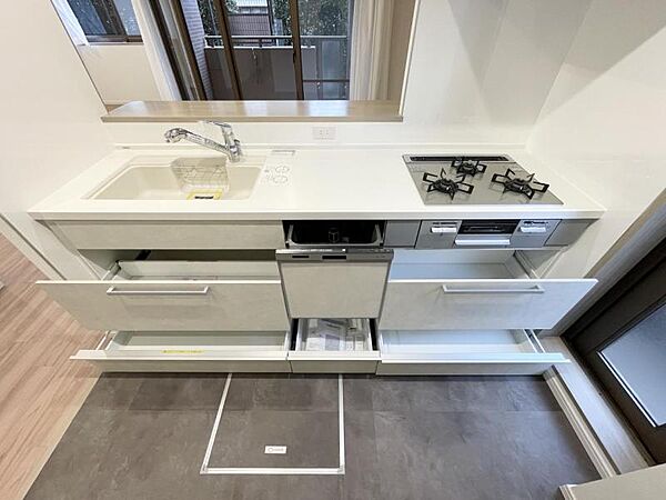 【キッチン】調理も片付けもスムーズで楽しいキッチン