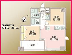東京メトロ半蔵門線 水天宮前駅 徒歩6分 2LDKの間取り