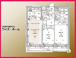 クレイシア目黒都立大学 2LDKの間取り