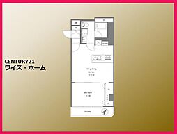 JR総武線 東中野駅 徒歩6分 1LDKの間取り