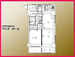 ライオンズマンション大山第2 1LDKの間取図画像