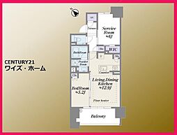 シティハウス南大塚テラス 1SLDKの間取図画像