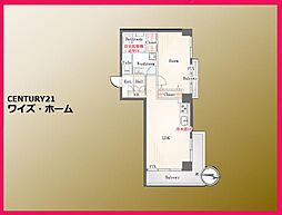 マンション下目黒苑 1LDKの間取図画像