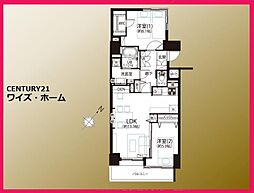 向島パークハイツ第二 2LDKの間取図画像