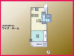 パシフィックパレス新代々木 1LDKの間取図画像