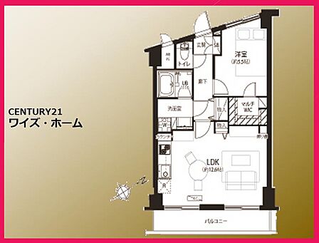 各部屋がしっかり確保された、使い勝手の良いレイアウト。