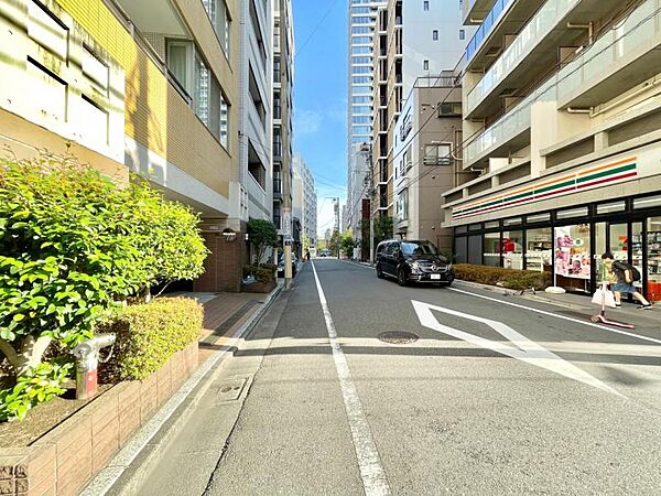 【前面道路】　幅員にゆとりある前面道路。視界が広がり、確かな開放感があります。