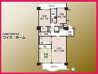 間取り:【間取り】3LDK 間取り:【間取り】3LDK