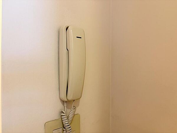 【受話器式インターホン】聞き取りやすい受話器式のインターホンです