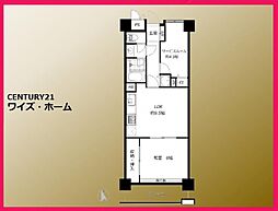 荻窪三丁目シティハウス 1LDKの間取図画像