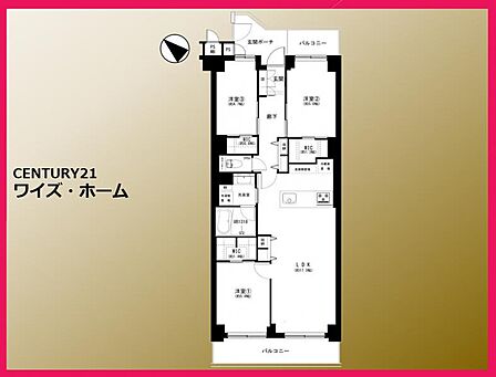 【間取り図】3LDK
