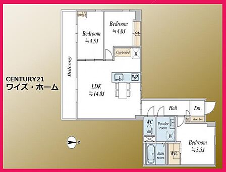 【間取り図】3LDK
