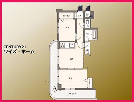 【間取り図】2LDK