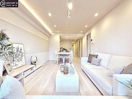 【リビング】穏やかな時間を心ゆくまで堪能できる住空間です。