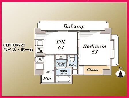 【間取り図】1LDK