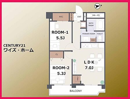 【間取り】2LDK