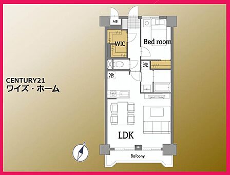 【間取り】1LDK