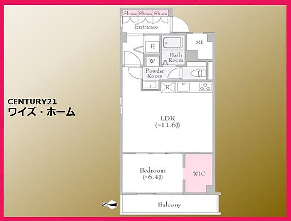 【間取り図】1LDK