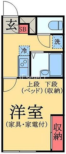 LPペイサージュ2 ｜千葉県市原市古市場(賃貸アパート1K・2階・23.18㎡)の写真 その2
