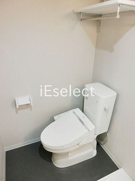 画像11:温水洗浄機能付きトイレ。