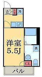 Ambition検見川 1階1Kの間取り
