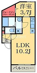 Ｇ−ＰＲＩＭＥ蘇我 1階1LDKの間取り
