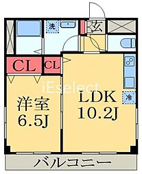 センチュリーヒルズ 4階1LDKの間取り