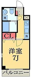 シャルムMK 1Kの間取図画像