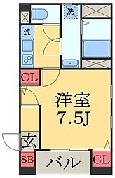 EmpereurFerアイ 1Kの間取図画像