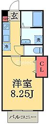 コンフォート・登戸 1Kの間取図画像