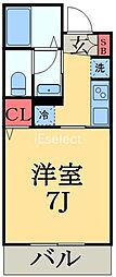 グランベスト本千葉 1Kの間取図画像