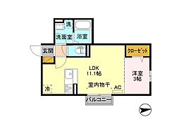 間取図画像 1LDK