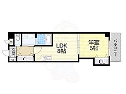 メゾン・ドゥ・ミヤビ 4階1LDKの間取り