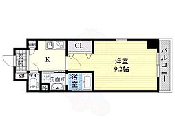 I’s Grande 5階1Kの間取り