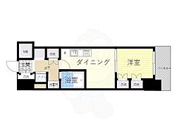 TheParkhabio塚本 1DKの間取図画像