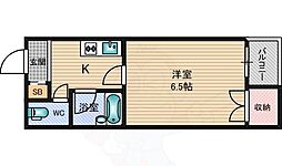 サンロイヤル柴島パート5 1Kの間取図画像